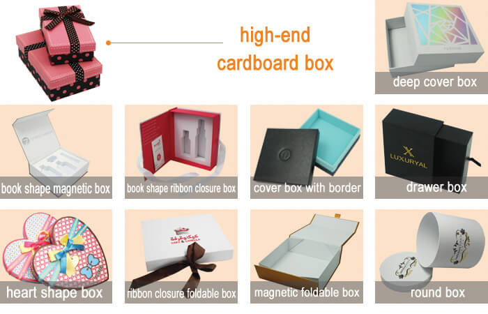 cardboard gift box styles