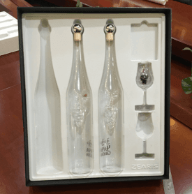 silver hot stamping wine display box
