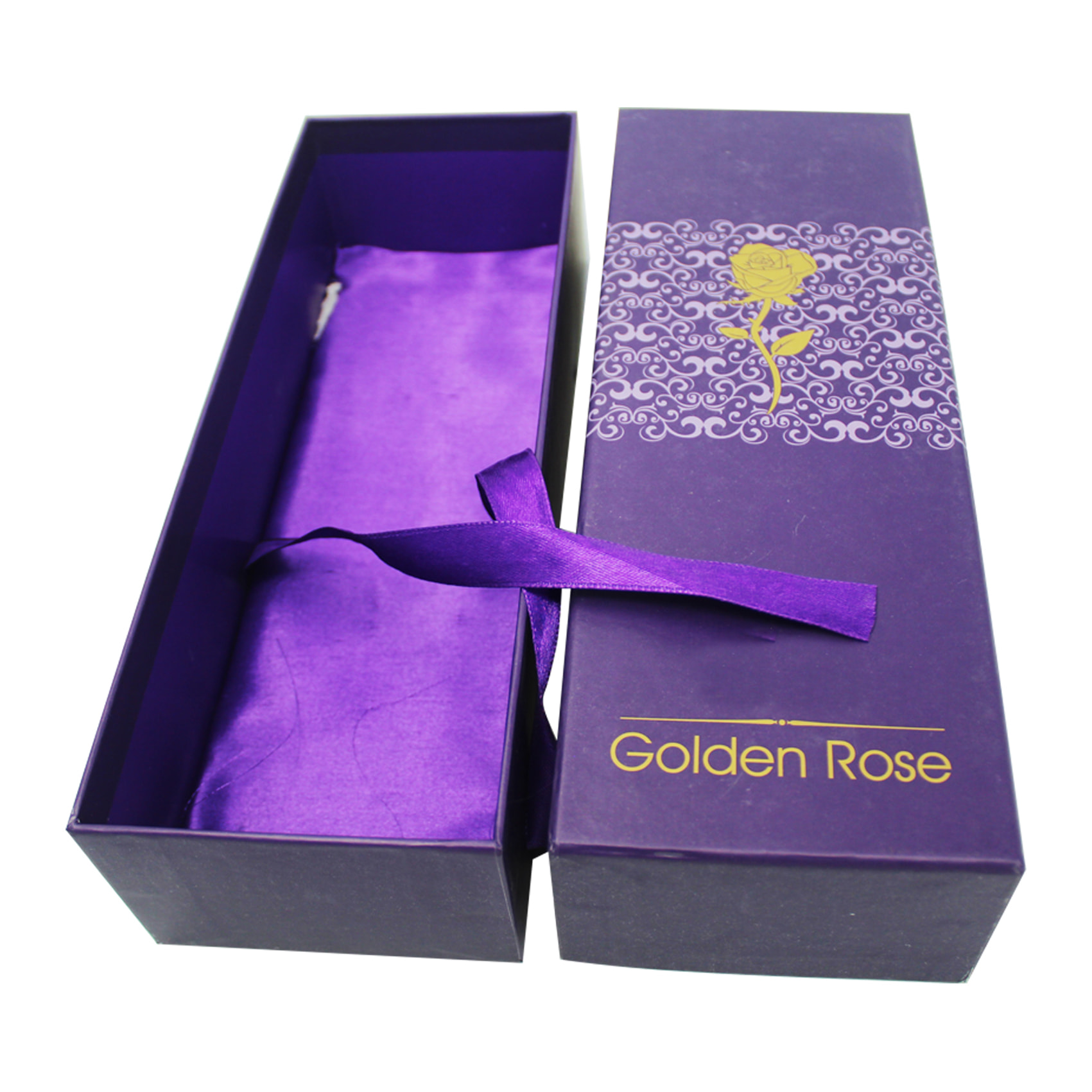 Purple Color Preserved Flower Box
