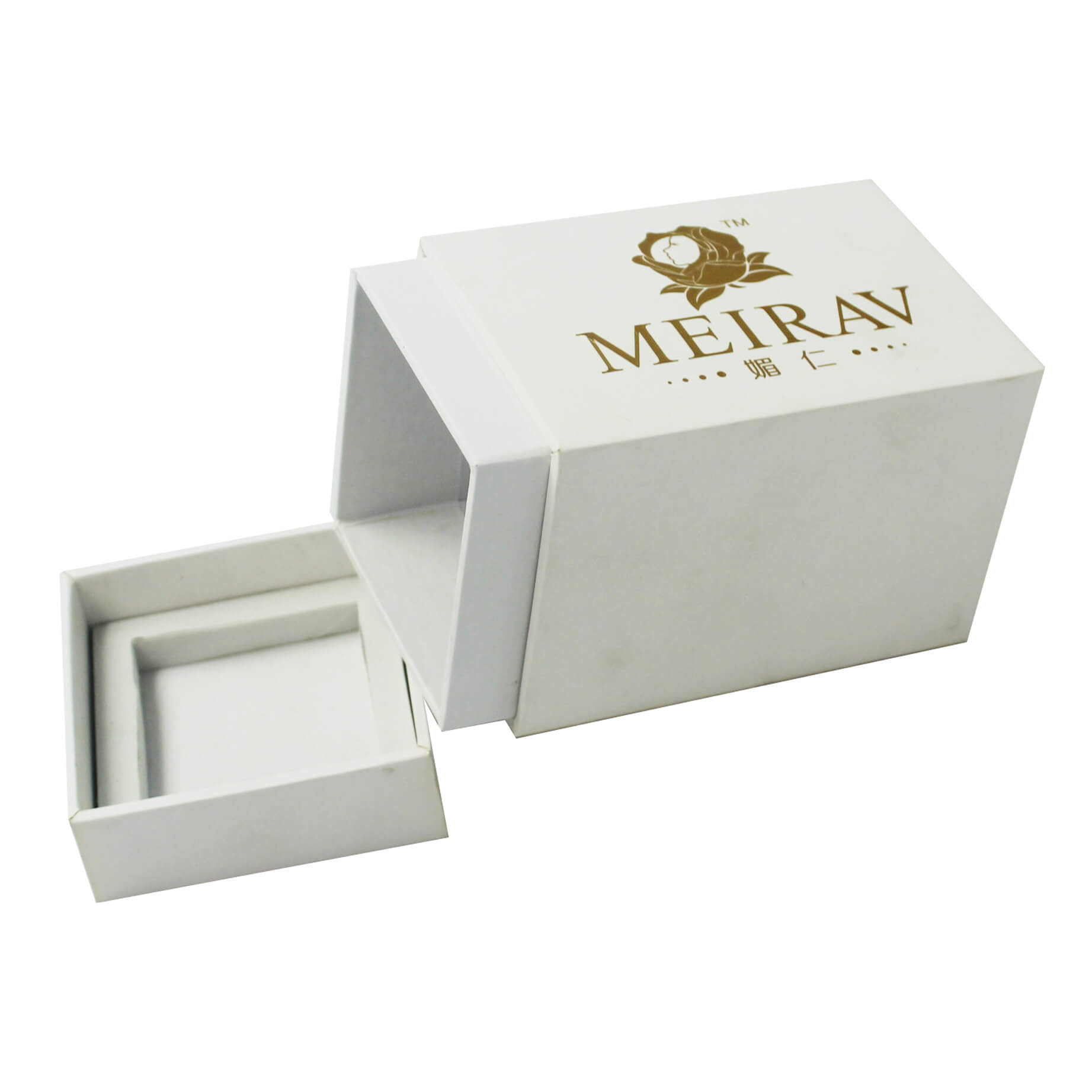 Perfume Box with Gold Hot Stamping Logo