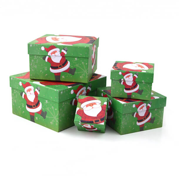 Santa Claus Boxes for Christmas Gift Packaging