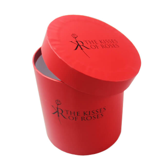 Cardboard Flower Boxes in Red with Custom Logo