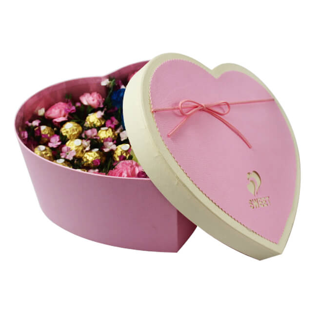 Heart Shape Flower Boxes for Christmas Promotion