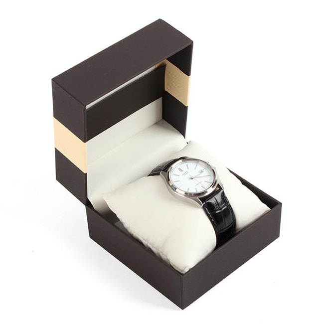 Magnetic Closured Personalised Watch Box With Holder