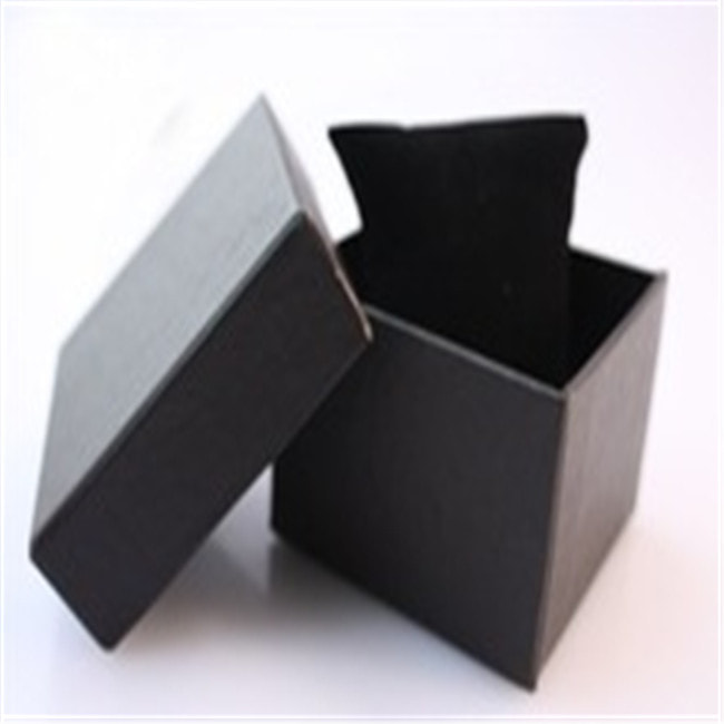 Cardboard Made Ｍatte Black Jewellery Box With Black Pillow
