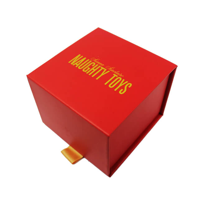 Magnet Red Cardboard Book Shaped Gift Box