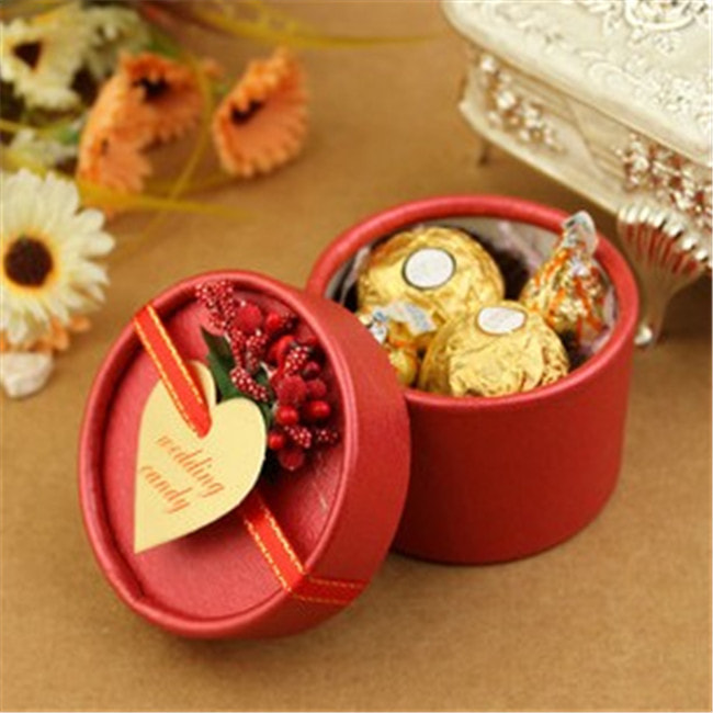 Cardboard Round Gift Box Of Chocolates