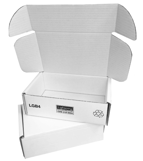 white shipping box 