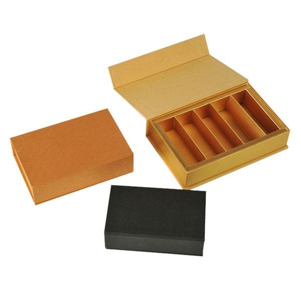 Matte Gold High End Cosmetic Packaging Boxes