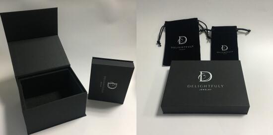 black custom jewelry box