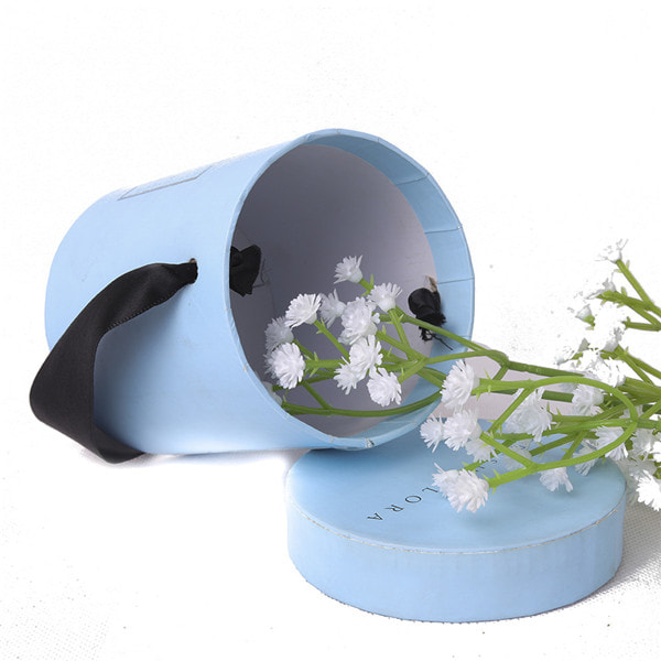 Round Flower Box, Beautiful Flower Boxes With Ribbon